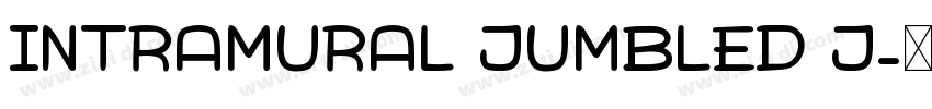 Intramural Jumbled J字体转换